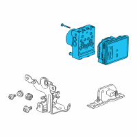 OEM 2020 Chevrolet Suburban ABS Control Unit Diagram - 84256788