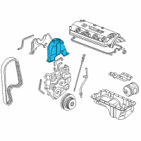 OEM 1999 Acura CL Cover, Timing Belt (Upper) Diagram - 11820-P0A-000