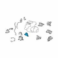 OEM Honda Accord Bracket, FR. Engine Mounting Diagram - 50630-TA0-A00