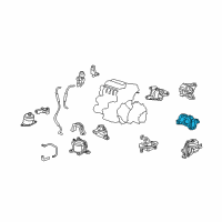 OEM 2009 Honda Accord Bracket, Engine Mounting Base (Upper) Diagram - 50685-TA0-A00