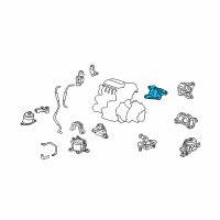 OEM Honda Accord Bracket, RR. Engine Mounting Diagram - 50610-TA0-A00