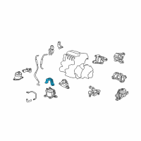 OEM Honda Crosstour Stopper, FR. Engine Mount Diagram - 50835-TA0-A02