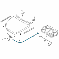 OEM 2001 Kia Rio Wire, BONNWT Release Diagram - 0K30A56720