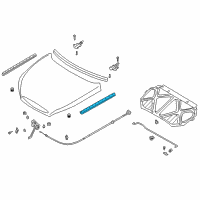 OEM 2001 Kia Rio Weatherstrip Assembly-Fender, LH Diagram - 0K30A5675Y