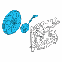 OEM Cadillac Fan Module Diagram - 23405263