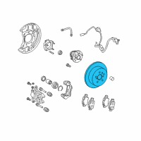 OEM 2014 Toyota Sienna Rotor Diagram - 42431-0E020