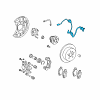 OEM 2012 Toyota Sienna ABS Sensor Diagram - 89516-08030