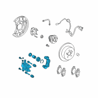 OEM 2012 Toyota Sienna Caliper Diagram - 47830-0E021