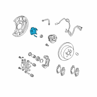 OEM 2012 Toyota Sienna Bearing Retainer Diagram - 42423-08020