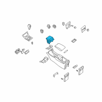 OEM 2009 Infiniti EX35 Cup Holder Assembly Diagram - 68430-1BA0A