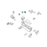 OEM 2011 Infiniti EX35 Heat Seat Switch Assembly Diagram - 25500-1BA1D