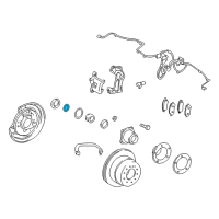 OEM 2015 Toyota Tundra Hub & Bearing Snap Ring Diagram - 90520-46014