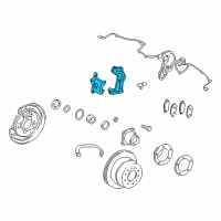 OEM 2011 Toyota Land Cruiser Caliper Diagram - 47850-60070