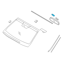 OEM 2013 Hyundai Azera Cover-Rear View Inside Mirror Diagram - 85130-3V000