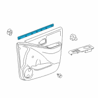 OEM 2017 Toyota Yaris Belt Weatherstrip Diagram - 68171-0D230