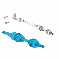 OEM 2018 Chevrolet Traverse Axle Assembly Diagram - 84750308