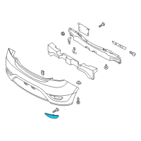 OEM 2017 Hyundai Accent Reflector/Reflex Assembly-Rear RH Diagram - 92406-1R200