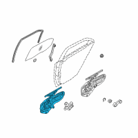 OEM Kia Forte Module Panel & Regulator Assembly Diagram - 834011M010