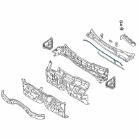 OEM 2011 Hyundai Genesis Weatherstrip-Hood Diagram - 86430-3M100