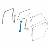 OEM 2016 Acura MDX Regulator, Right Rear Diagram - 72710-TZ5-A01