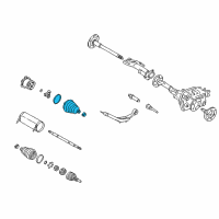 OEM 1999 Chevrolet C1500 Suburban Inner Boot Diagram - 26062615