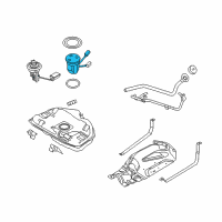 OEM 2009 Mercury Milan Fuel Pump Diagram - 7E5Z-9H307-U