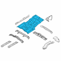 OEM Ford Expedition Rear Floor Pan Diagram - 9L1Z-7811215-A