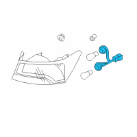 OEM Kia Forte Koup Bulb Holder & Wiring Assembly Diagram - 924401M300