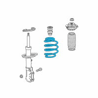 OEM Chevrolet Traverse Coil Spring Diagram - 84168717