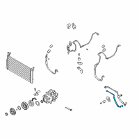 OEM Kia Amanti Liquid Tube Diagram - 977693F100