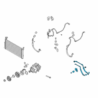 OEM Kia Amanti Suction & Liquid Tube Assembly Diagram - 977753F700