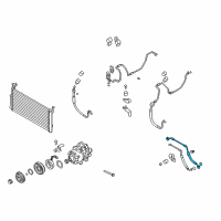 OEM Kia Amanti Suction Pipe Diagram - 977643F100