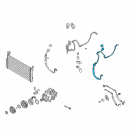 OEM Kia Amanti Suction Hose Diagram - 977633F500