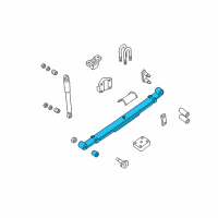OEM 2004 Nissan Xterra Spring Assembly Leaf, Rear Diagram - 55020-8Z900