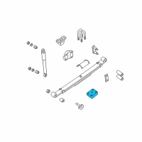 OEM 2000 Nissan Xterra Rear Spring Seat Assembly Lower Diagram - 55054-7Z001