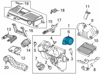 OEM 2021 Honda Accord Tube, Air Cleaner Diagram - 17212-5K0-A00