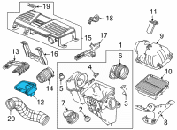 OEM 2022 Honda CR-V Tube Complete C Air In Diagram - 17253-5TZ-H00