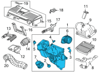 OEM Honda CR-V SET, AIR/C CASE Diagram - 17201-5TZ-J00