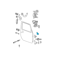 OEM 2014 Jeep Wrangler Door Hinge Right Diagram - 55395384AH