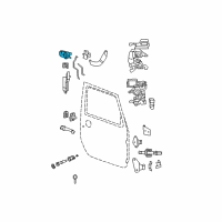 OEM 2010 Jeep Wrangler Handle-Inside Release Diagram - 55397432AA