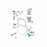 OEM 2007 Jeep Wrangler Hinge-Body Half Diagram - 55395392AF