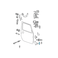 OEM 2020 Jeep Gladiator Loop-Door Check Strap Body Half Diagram - 55397400AD