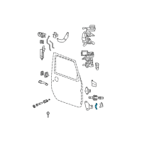 OEM 2009 Jeep Wrangler Loop-Door Check Strap Body Half Diagram - 55397400AD