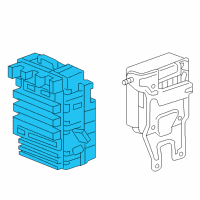 OEM 2011 Honda Civic Box Assembly, Fuse Diagram - 38200-SVA-A25