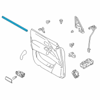 OEM 2022 Nissan Armada Seal Assy-Front Door Inside RH Diagram - 80834-1LA0A