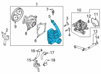 OEM 2021 Kia Sorento Cover-Water Pump Diagram - 251252S000