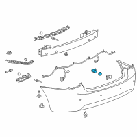 OEM Chevrolet Trax Reverse Sensor Diagram - 92229605