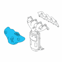 OEM 2000 Hyundai Accent Protector-Heat Diagram - 28525-22601