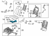 OEM 2022 Kia Sorento Heater-Front Seat Cu Diagram - 88170R5000