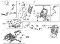 OEM 2022 Kia Sorento Pad Assembly-Front Seat Diagram - 88151R5000